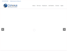 Tablet Screenshot of conexusrecruiting.com